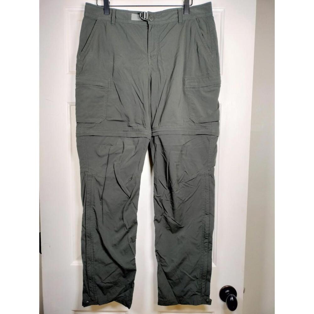 REI‎ Co-op Women's Sahara Hiking Pants Size 12 Dark Green Nylon Stretch UPF 50+